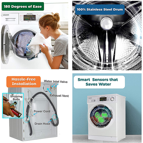 Equator 2020 24′′ Combo Washer Dryer White Winterize+Quiet