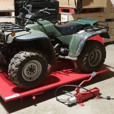 Quad Bike Bench Lift. Motorcycle Lift.Ride On Mower Bench Hydraulic Lift