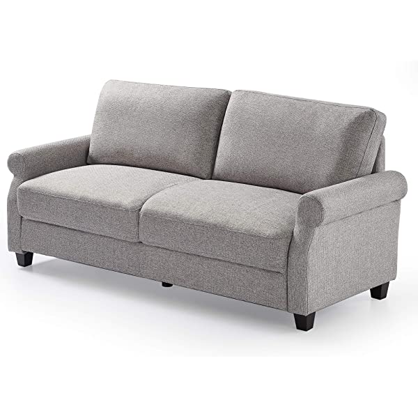 ZINUS Josh Loveseat Sofa / Easy, Tool-Free Assembly, Beige Beige Loveseat Sofa