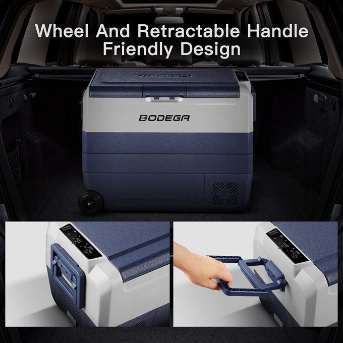 BODEGA 12 Volt Refrigerator Portable Freezer, Car Fridge Dual Zone APP Control, 64 Quart(60L)