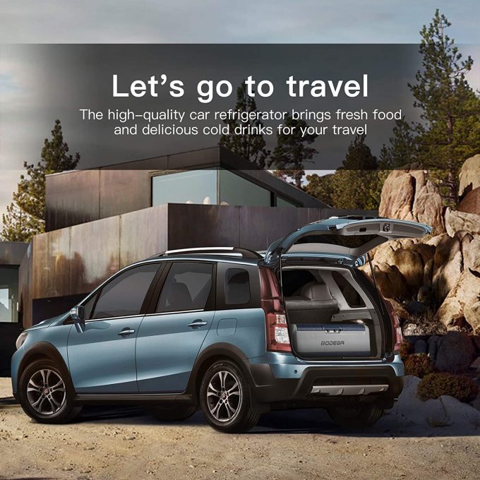 BODEGA 12 Volt Refrigerator Portable Freezer, Car Fridge Dual Zone APP Control, 64 Quart(60L)