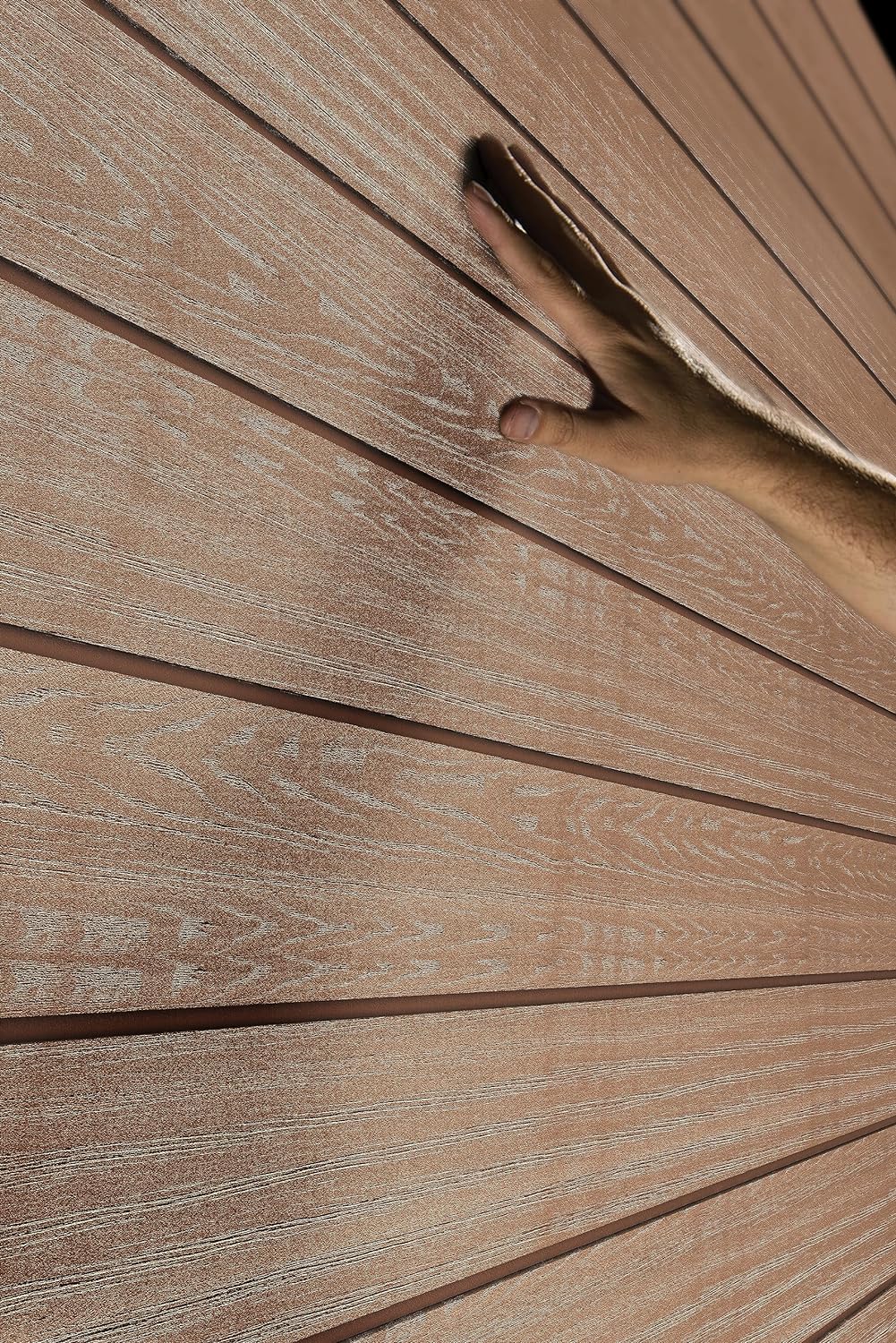 Keter Newton Outdoor Apex Double Door Garden Storage Shed 7.5 x 7ft Brown WPC Wood Look and Feel | Fade Free | All Weather Resistant | Safe and Secure | Zero Maintenance | 15 year Warranty