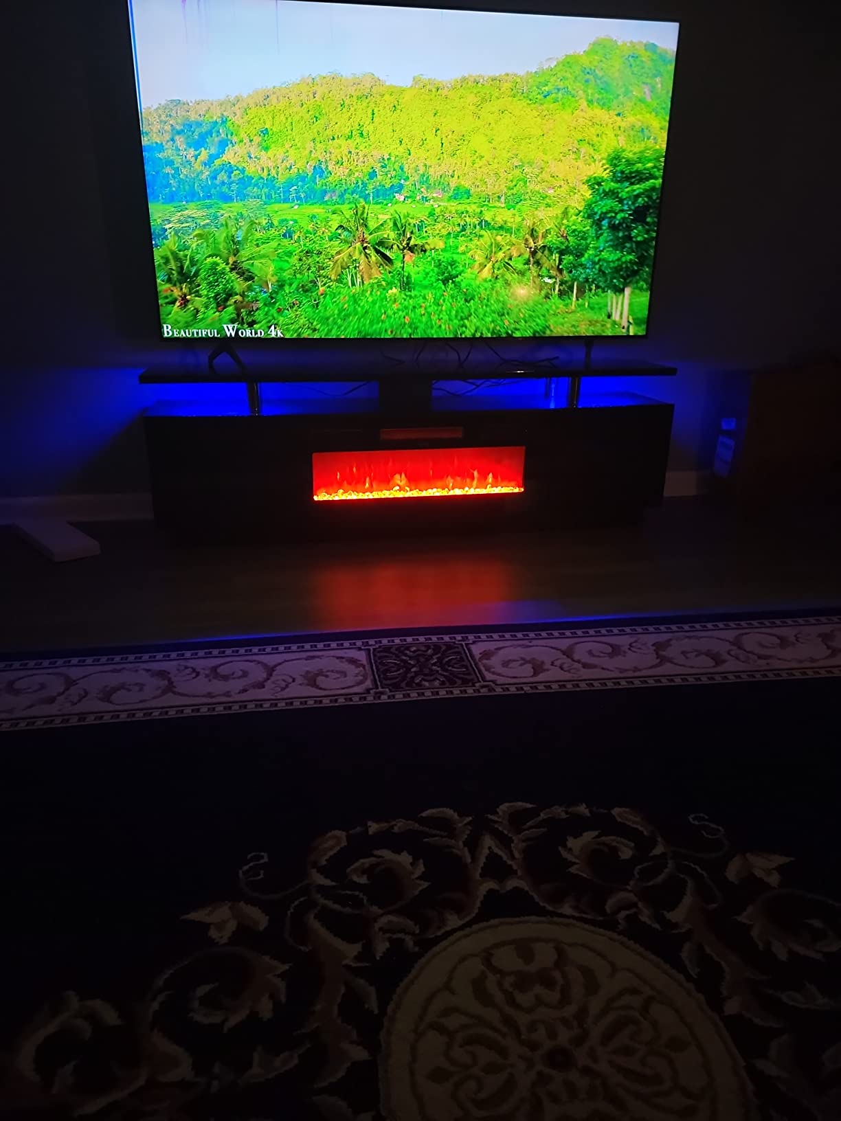 【Furniture】Fireplace TV Stand with 36