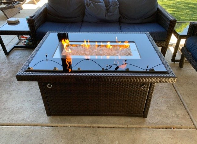 Outland Living Series 403-Espresso Brown Fire Table, Espresso Brown50,000 BTU