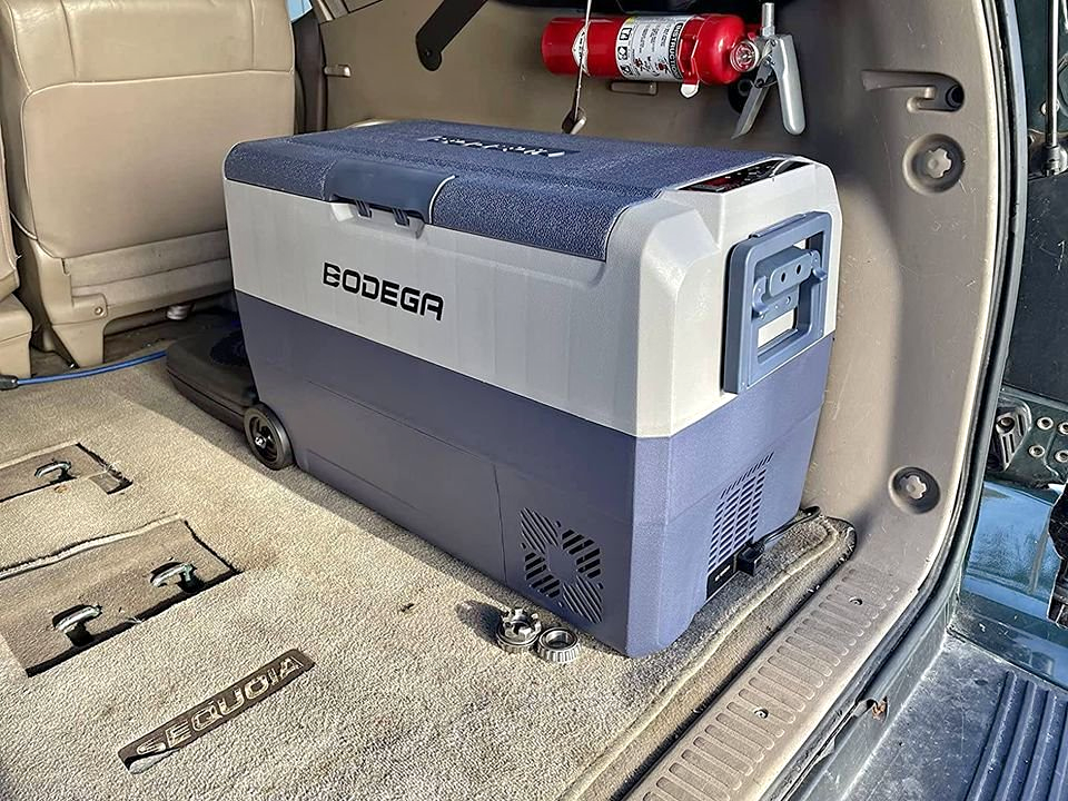 BODEGA 12 Volt Refrigerator Portable Freezer, Car Fridge Dual Zone APP Control, 64 Quart(60L)