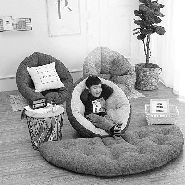 Bean Bags Children Sofa Childrens Mini Chair Armchair Couch Children's Lazy Boy and Girl Sofa Room Corner Tatami Children's Sofa Seat Parent-Child Reading Corner Small Sofa Chair Multifunctional Lazy 80*70*60CM Blue