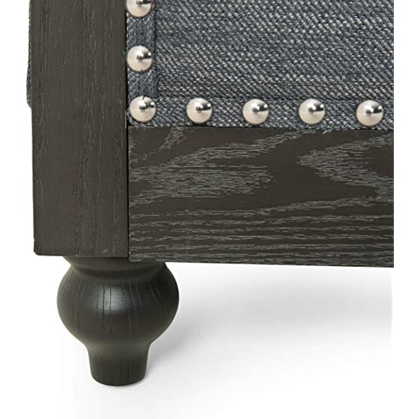 Christopher Knight Home Castalia Sofas, Midnight Black + Dark Brown Midnight Black + Dark Brown Birch Wood