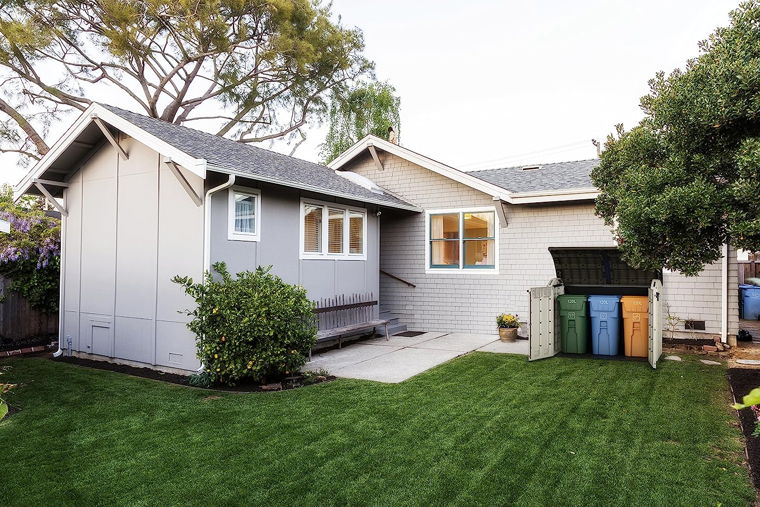 Keter Store It Out Ultra Outdoor Garden Storage Shed, 177 x 113 x 134 cm - Beige and Brown