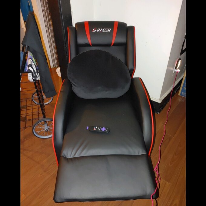 【Furniture】Faux Leather Reclining Massage Chair