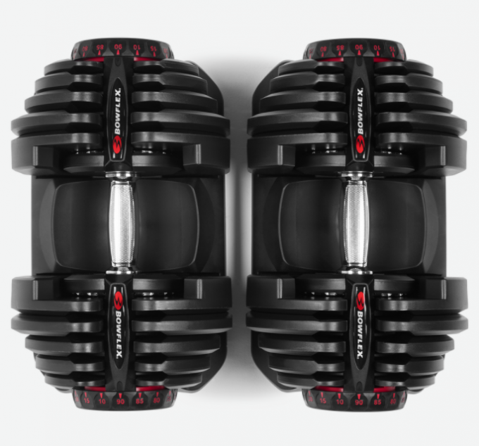 Bowflex SelectTech 1090i adjustable dumbbells (pair) with dumbbell stand