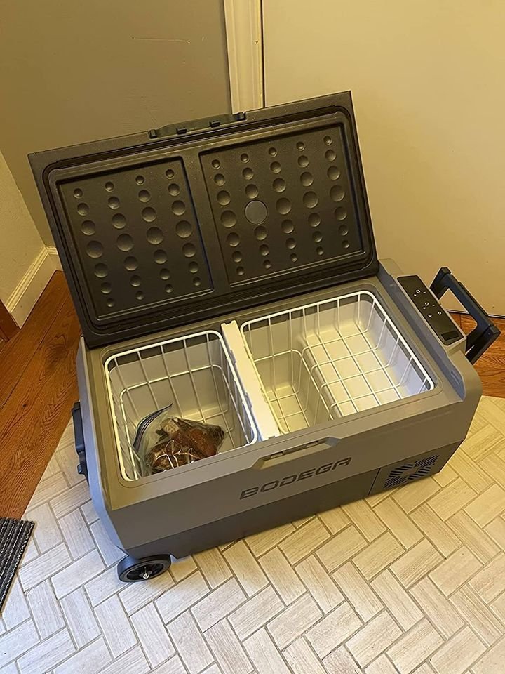 BODEGA 12 Volt Refrigerator Portable Freezer, Car Fridge Dual Zone APP Control, 64 Quart(60L)