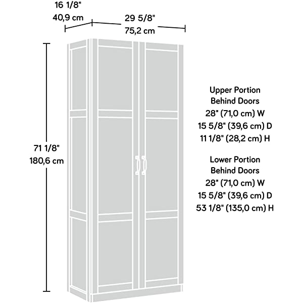 Sauder 419496 Miscellaneous Storage Storage Cabinet, L: 29.61