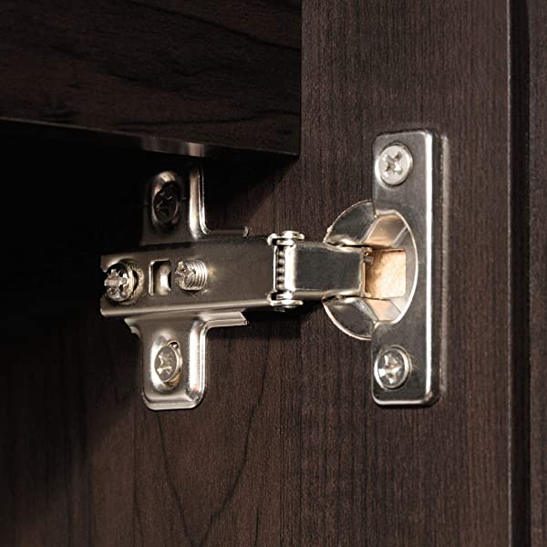 Sauder Large Storage Cabinet, Cinnamon Cherry Finish Cinnamon Cherry Cabinet