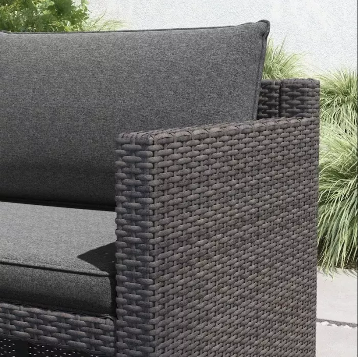 RECTANGULAR 8 - PERSON 57.09'' LONG DINING SET WITH CUSHIONS