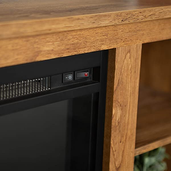 Walker Edison Wren Classic 4 Cubby TV Stand for TVs up to 65 Inches, 58 Inch, Black Black 58 InchTV Stand