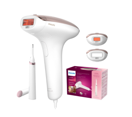 Philips Lumea Prestige IPL – Hair Removal Device+ Satin Compact Pen Trimmer (Model BRI94900)