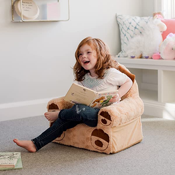 Soft Landing Fox Sweet Seats | Premium Character Chair with Carrying Handle & Side Pockets – Orange