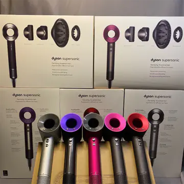 Dyson Ion Hair dryer, 1800W professional hair dryer (with powerful AC motor), anion technology, 3 hot 2 cold, 2 nozzles and 1 diffuser, ideal for family salons traveling pregnant women