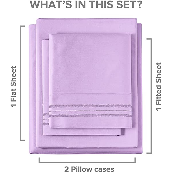 Queen Size Sheet Set - 4 Piece - Hotel Luxury Bed Sheets - Extra Soft - Deep Pockets - Easy Fit - Breathable & Cooling Sheets - Wrinkle Free - Comfy – Dark Grey Bed Sheets - Queens Sheets – 4 PC Queen Grey