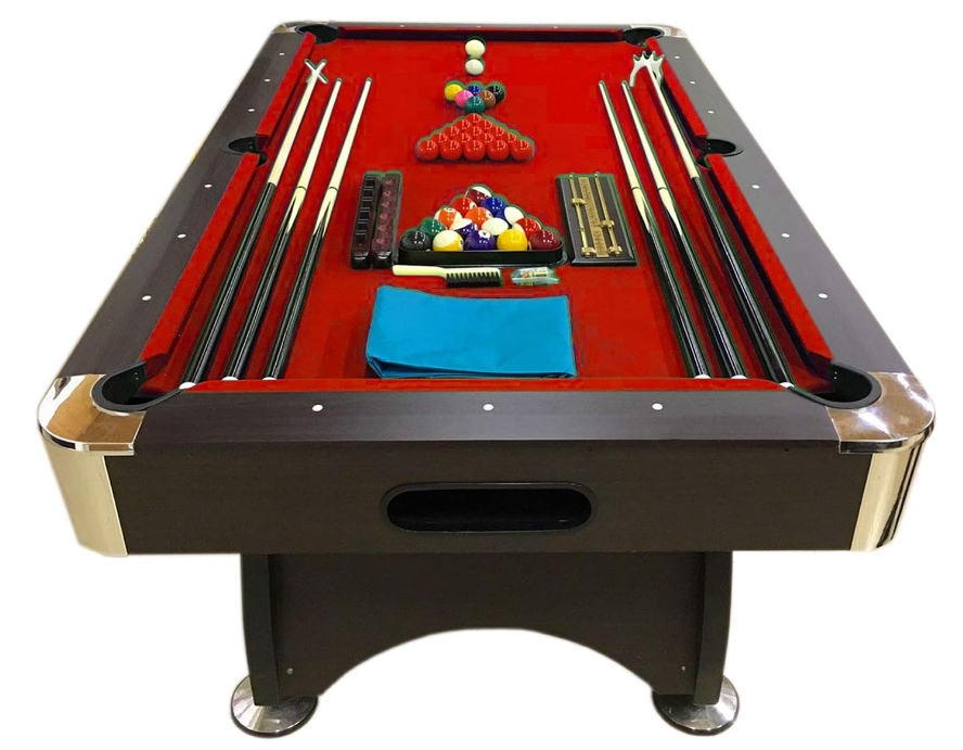 · 7' Feet Billiard Pool Table Snooker Full Set Accessoies Game Mod.