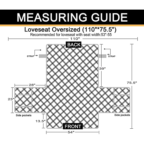 Ameritex Loveseat Cover Water-Resistant Quilted Furniture Protector with Back Nonslip Paws Slipcover for Dogs, Kids, Pets Loveseat Slipcover Stay in Place for Leather (46