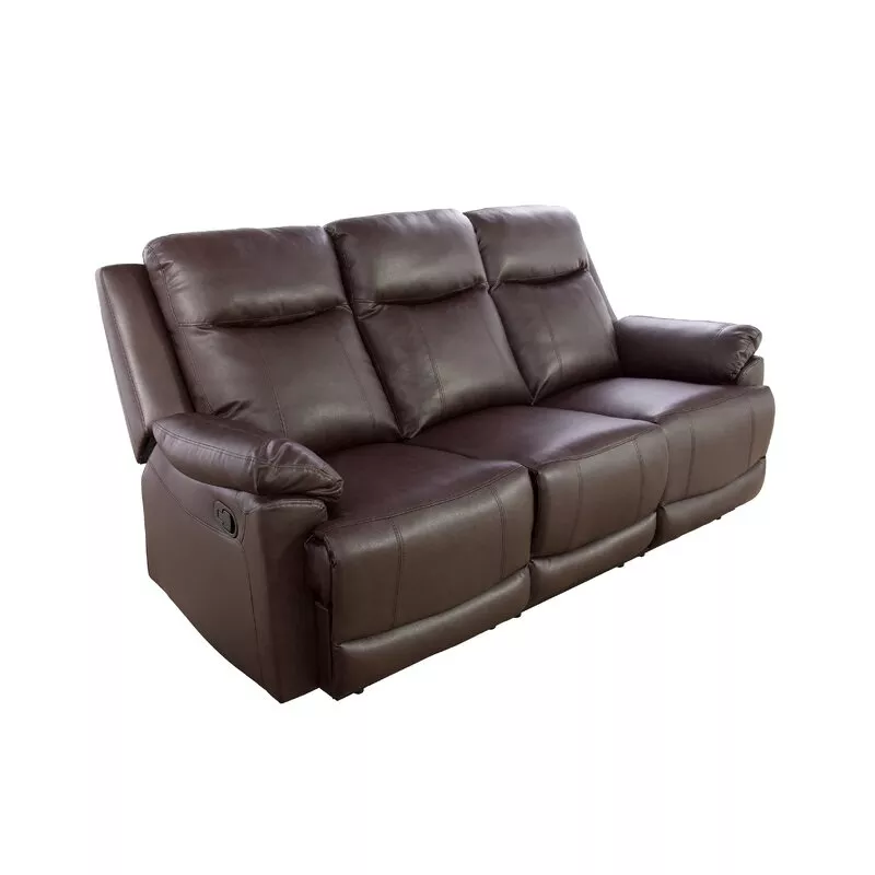 2 PIECE FAUX LEATHER RECLINING LIVING ROOM SET