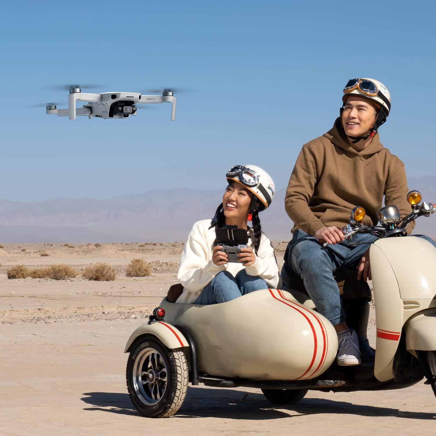 DJI Mini 2 Fly More Combo - Ultralight and Foldable Drone Quadcopter, 3-Axis Gimbal with 4K Camera, 12MP Photo, 31 Minutes Flight Time, OcuSync 2.0 HD Video Transmission,QuickShots with DJI Fly App