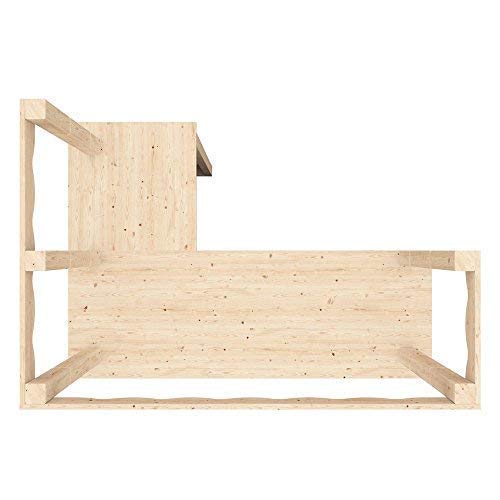 【Home&Garden】Corner Bar Counter Man Cave Home Bar Party Barware Wood Summer Cabin