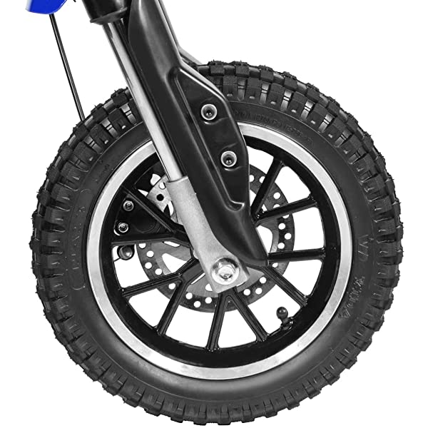 XtremepowerUS 49CC 2-Stroke Gas Power Mini Pocket Dirt Bike Dirt Off Road Motorcycle Ride-on (Blue)