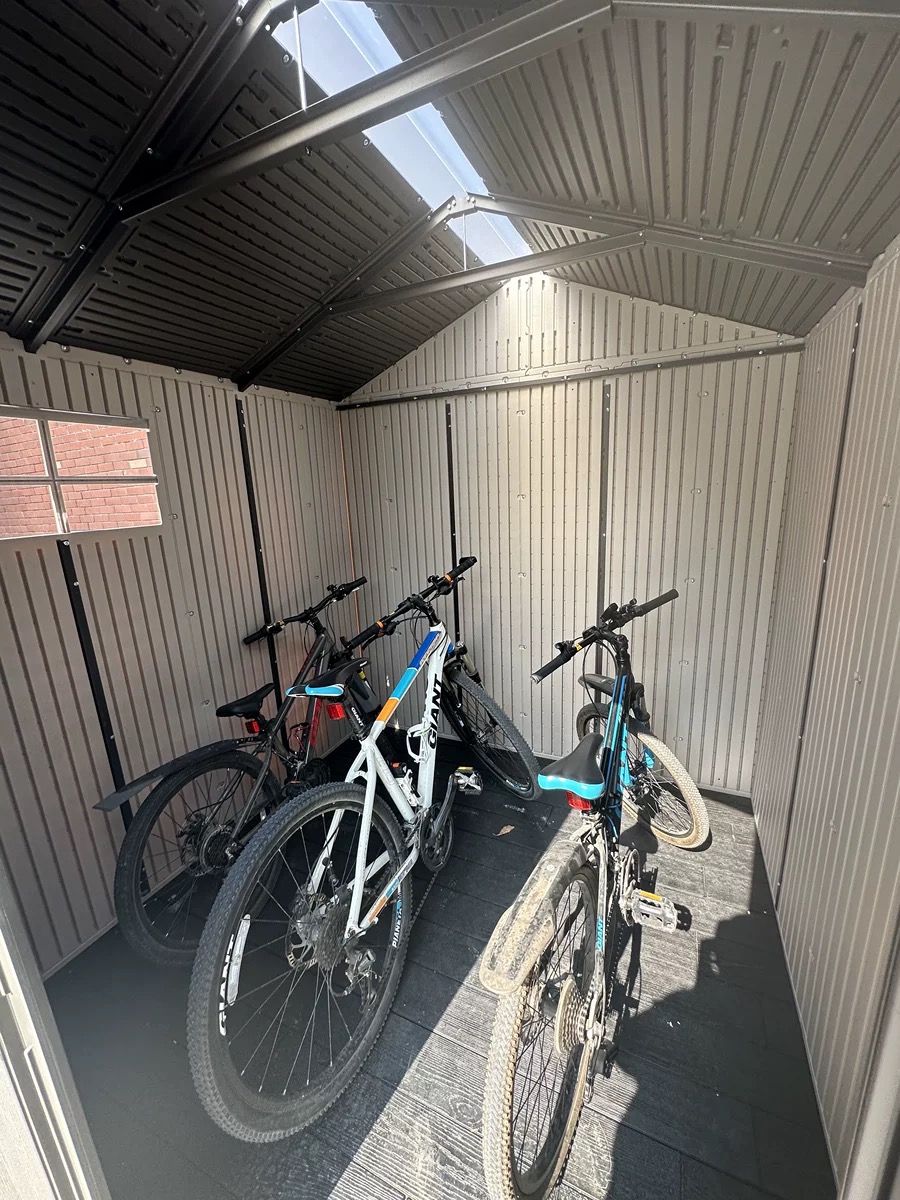 Lifetime 7x7 ft outdoor storage shed