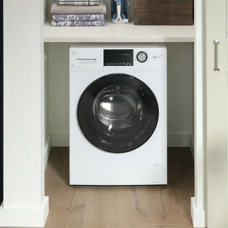· 2.4 cubic feet front-loading washing machine and 2.4 cubic feet electric dryer