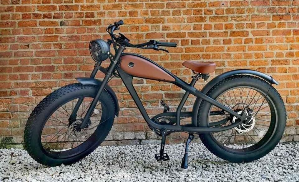 750w Fat Tyre Classic Bobber Cafe Racer ebike