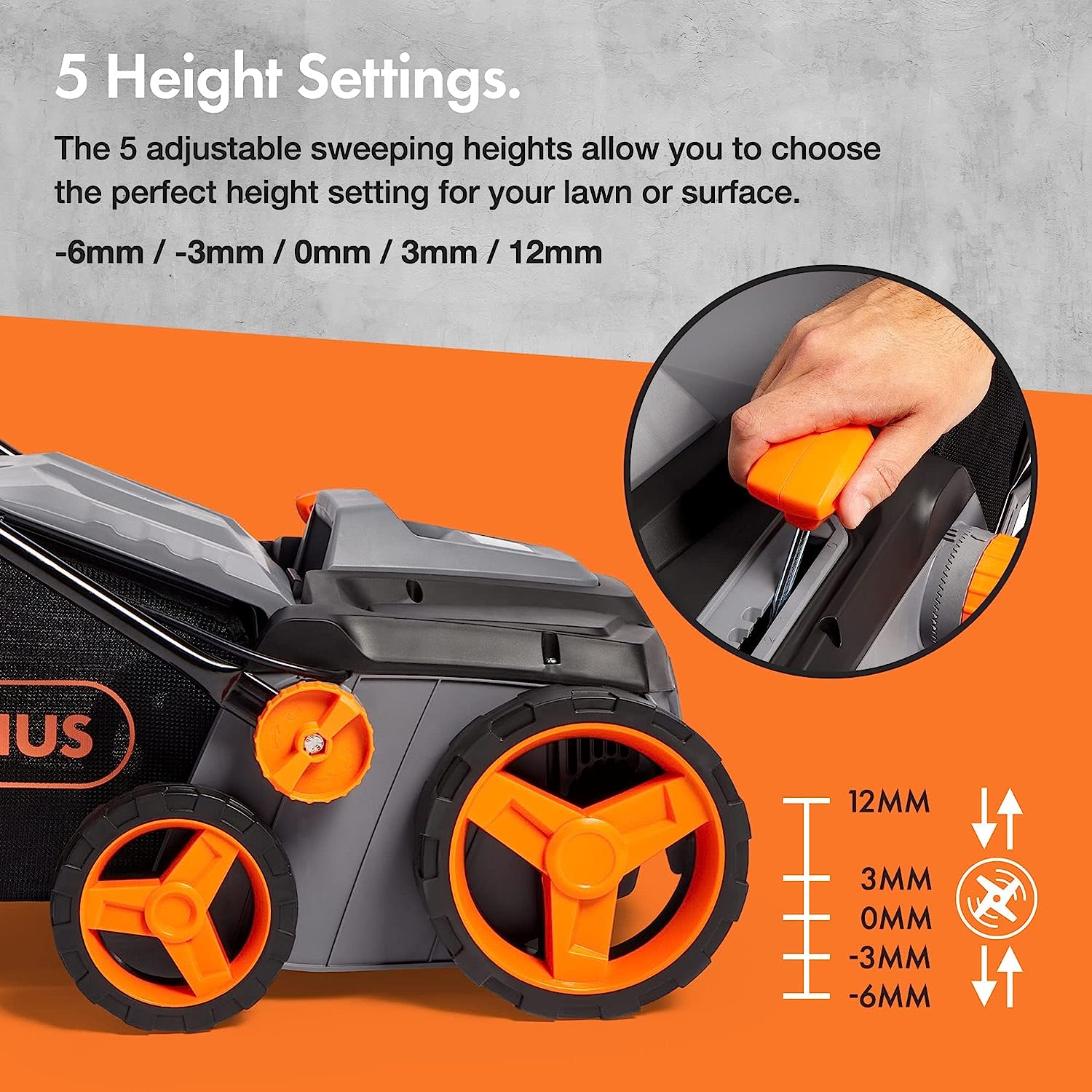 Vonhaus 1800W Artificial Grass Brush