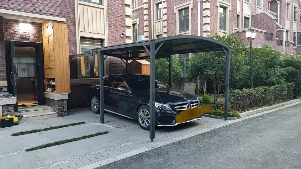 2.9x5.45meter Outdoor awning sliding retractable aluminum PC board