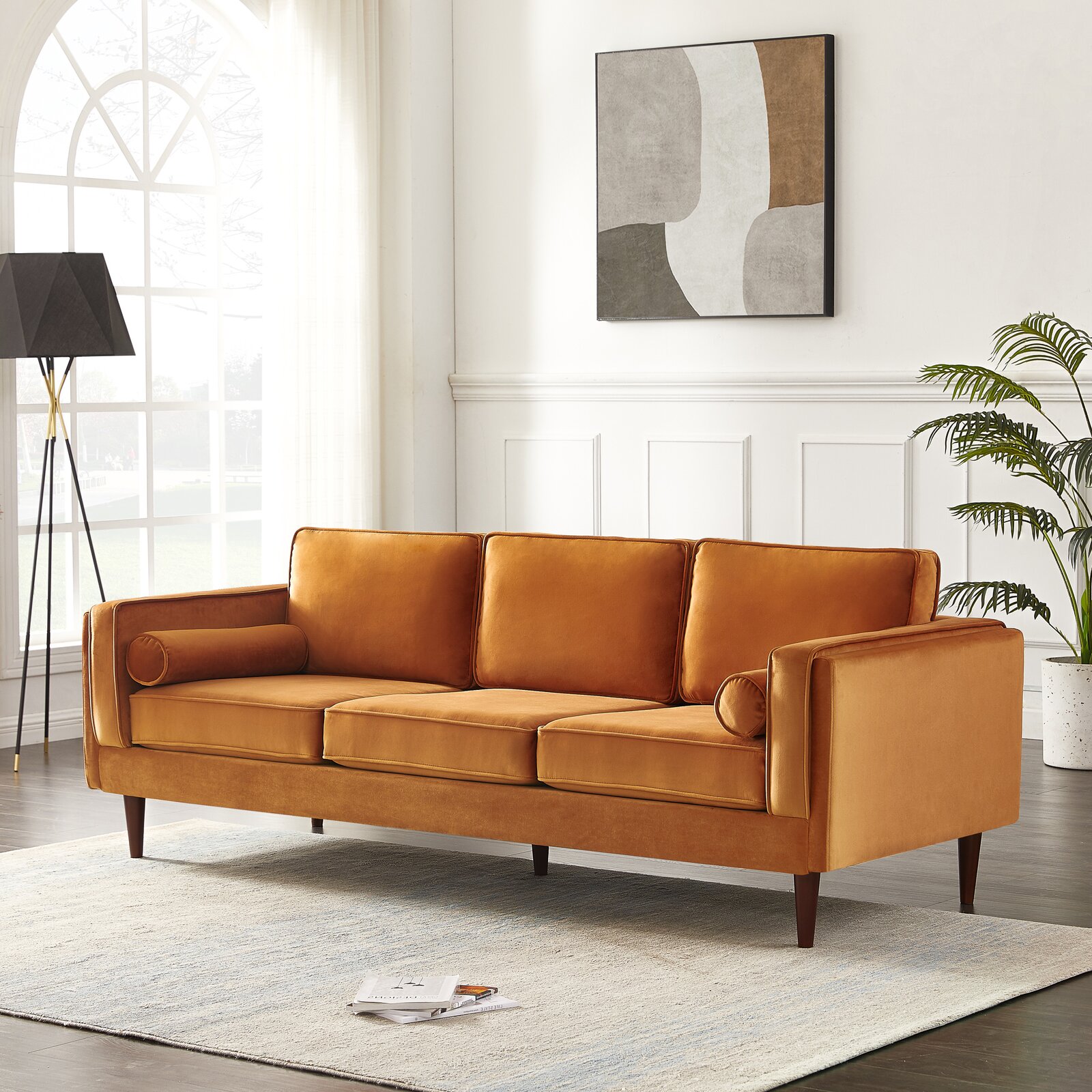 【Furniture】Lindel 86'' Upholstered Sofa
