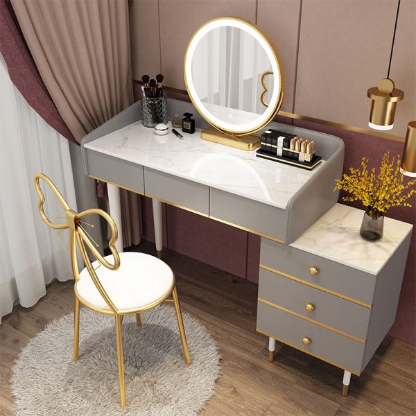 Velvet Footrest Stool Ottoman Modern Upholstered Dressing Table Footstool Side Table Seat Dressing Chair Strap