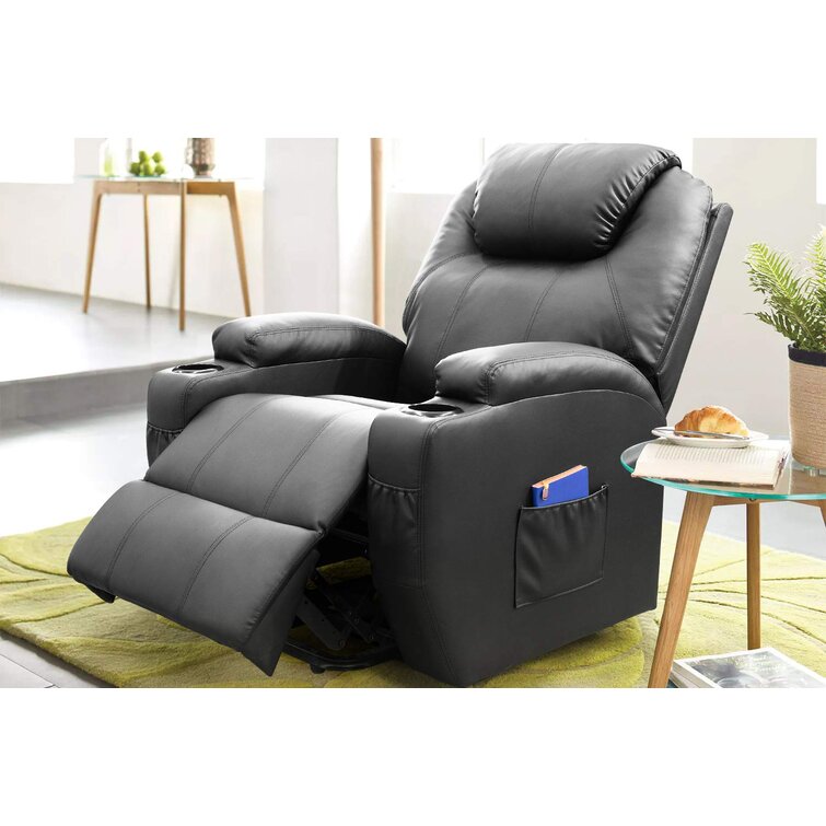 Faux Leather Heated Massage Chair