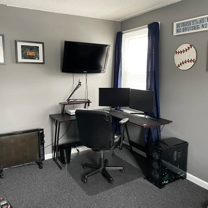 Sherri L- Shaped Gaming Desk