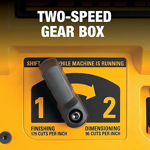 DEWALT Thickness Planer, Two Speed, 13-Inch (DW735X) 2-Speed 13