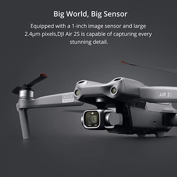 DJI Air 2S Fly More Combo with Smart Controller - Drone with 4K Camera, 5.4K Video, 1-Inch CMOS Sensor, 4 Directions of Obstacle Sensing, 31-Min Flight Time, Max 7.5-Mile Video Transmission, Gray DJI Air 2S Fly More Combo + Smart Controller