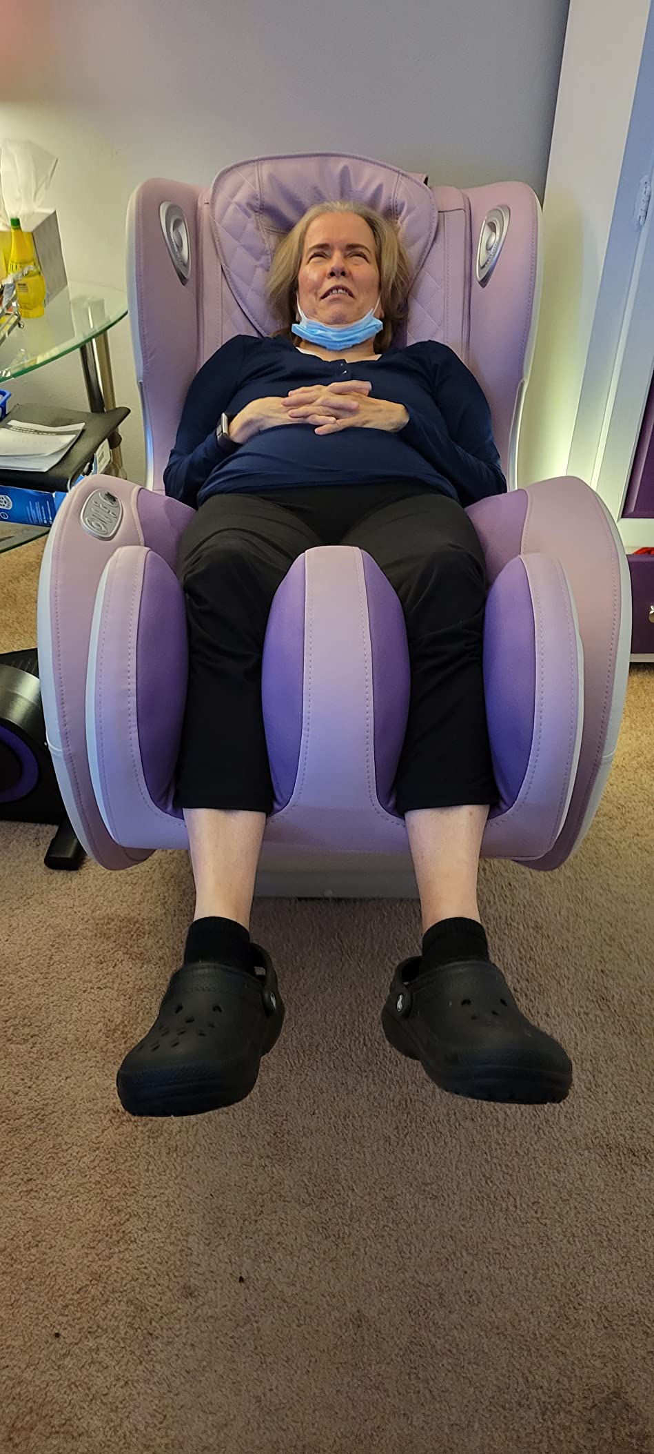 【Furniture】Small Massage Chairs SL Track Full Body Massage Recliner, Shiatsu Recliner, Zero Gravity