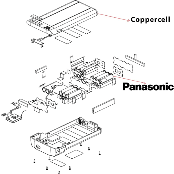 Schnelles Elektro-Mountainbike mit halbintegriertem Akku