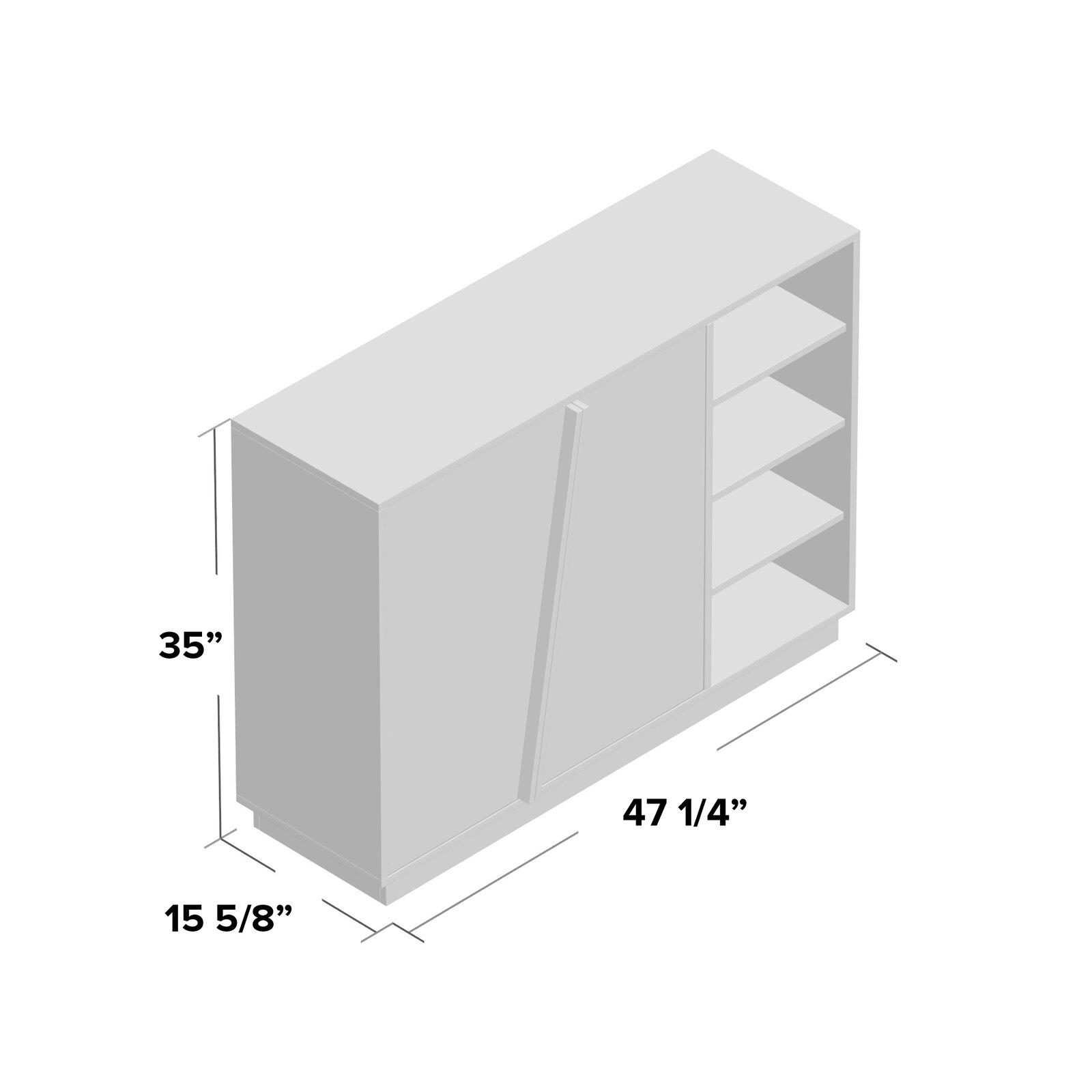 【Furniture】16 Pair Shoe Storage Cabinet