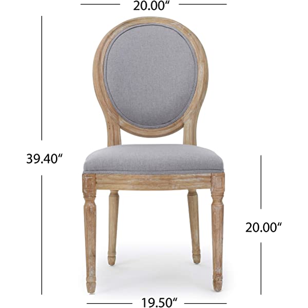 Christopher Knight Home Phinnaeus Beige Fabric Dining Chair (Set of 2), 2-Pcs Set Beige 2-Pcs Set
